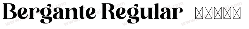 Bergante Regular字体转换